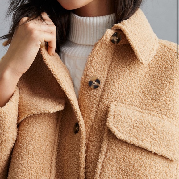 Sherpa Oversized Shirt Jacket - Picture 2 of 6